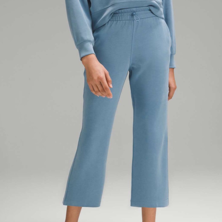 Lululemon Softstreme High-Rise Straight-Leg Cropped Pant Oasis Blue Size 0